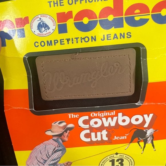 NWT Wrangler Men's 34X38 Cowboy Cut Original Fit Shadow Black Jeans - Picture 4 of 10